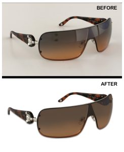 Glass clipping path